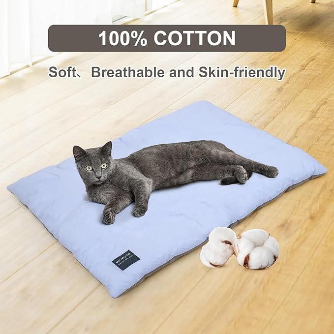 Cat Bed Mat,100% Cotton Warming Cat Pad, Pet Warm Pad for Cats, Mat for Dog and Cats Indoor Bed Couch Sofa Floors,Water Resistant Warm Mattress Avaliable on Both Sides