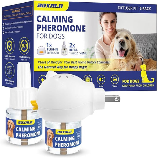 Pheromone Diffuser for Dogs: Calming Pheromone Diffuser Kit - Dog Calming Diffuser - Calming Pheromones - Dog Anxiety Relief (X Large)