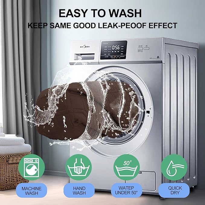 Smiry Waterproof Dog Blanket, 40x50 Inch Soft Pet Bed Cover Reversible, Washable Sofa Couch Furniture Protector for Small Medium Large Dog Puppy Cat, Geometric, Chocolate/Dark Grey