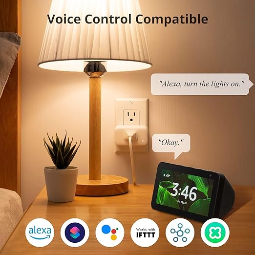 【2025 New】 SwitchBot Smart Plug Mini 15A(4 Pack), Energy Monitor, Smart Home WiFi(2.4GHz) & Bluetooth Outlet, Compatible with Alexa & Google Home, APP Remote Control & Timer Function, No Hub Required