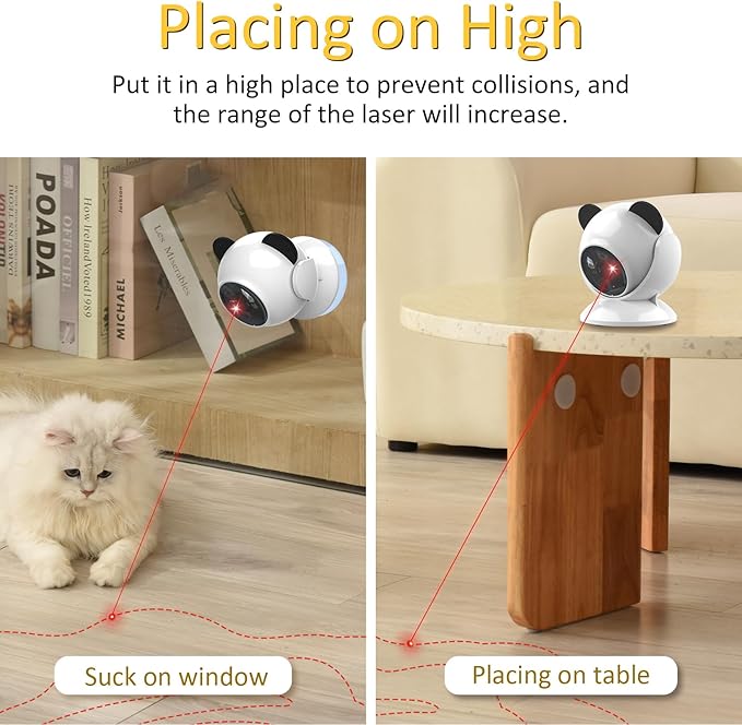 Automatic Cat Laser Toy Interactive Cat Toys for Indoor Cats/Kitty/Dogs,Laser Toys for Bored Indoor Adult Cats