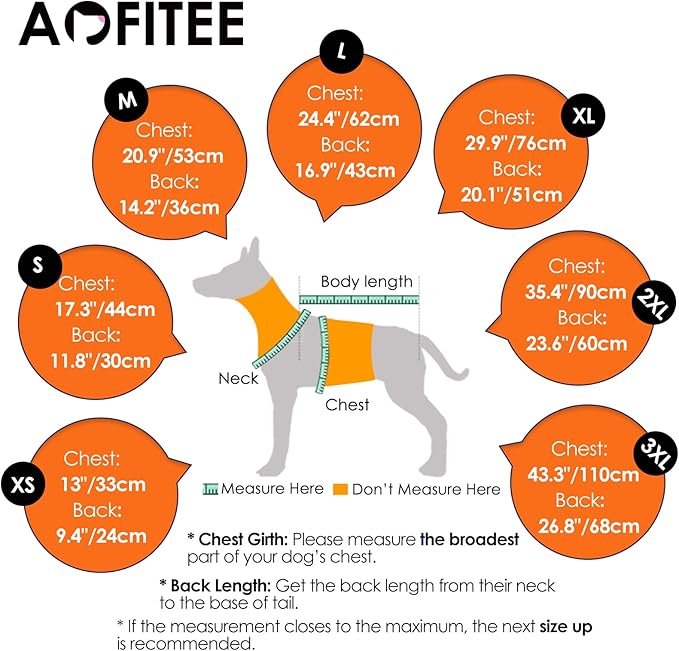 AOFITEE Dog Coat, Warm Dog Jackets for Small Dogs, Dogs Winter Coat with Harness Built in, Reflective Pet Winter Jacket, Waterproof Windproof Puppy Puffer Jacket Fleece Vest, Orange XS