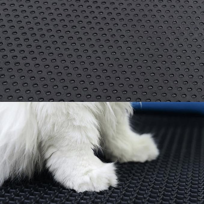 Cat Litter Mat Litter Tray Mat,Double Layer Design Waterproof Urine Proof Trapper Mat and Water Scatter Control Washable XS-XXL