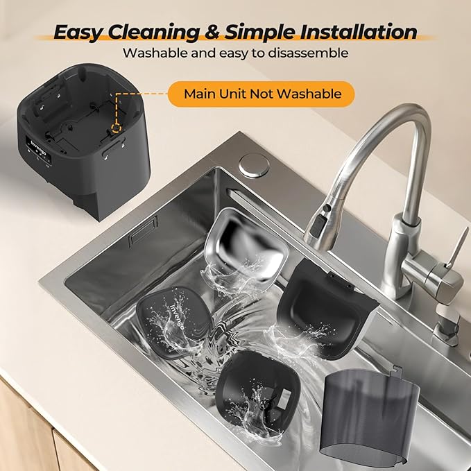 Automatic Cat Feeder with App Control, 5L Food Dispenser for Cats and Small Dogs, 2.4/5G Wi-Fi, Dual Power, Programmable Portions, Anti-Jam & Fresh-Lock, Stainless Steel Bowl, Easy to Clean