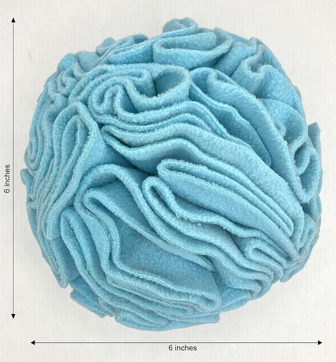 Glory To Dog Medium Breed Snuffle Interactive Foraging Dog Puzzle Ball Toy Blue Large