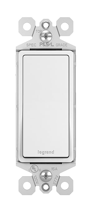 Legrand Radiant 885TRWCC12 15 Amp Duplex Outlet & TM870WCC10 15 Amp Rocker Wall Switch, White (1 Count Each)