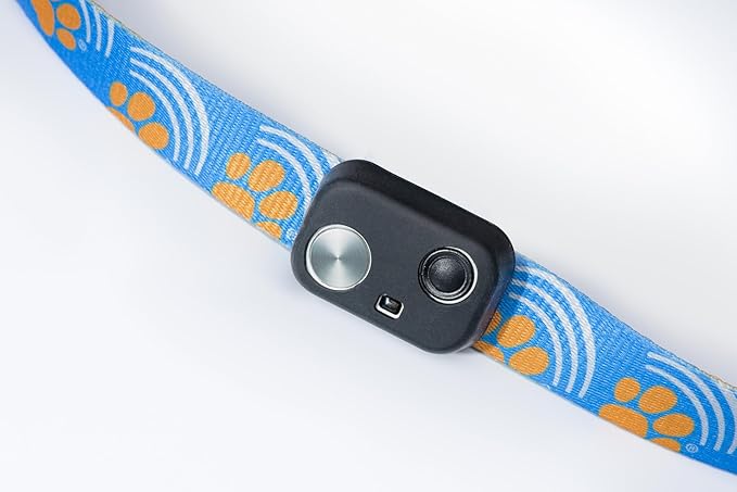 High Tech Pet MS-5 Collar with Deluxe Adjustable Strap (Paw, Medium)