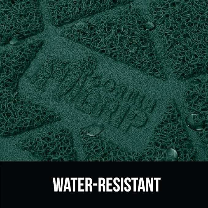 GORILLA GRIP Cat Litter Box Mat, Water Resistant, US Designed Kitty Litter Trapping Mats, Easy to Clean, Scatter Control, Less Mess and Clean Floors, Kitten Supplies for Indoor Cats 24x17 Hunter Green