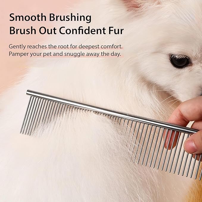 Pet Hair Removal Gloves for Cats and Dogs, Ultimate Deshedding & Grooming Kit with Electrostatic Magic Brush, Reusable Pet Hair Remover for Couch, Car, Laundry, Furniture Cleaning.(2 Gloves + Comb)