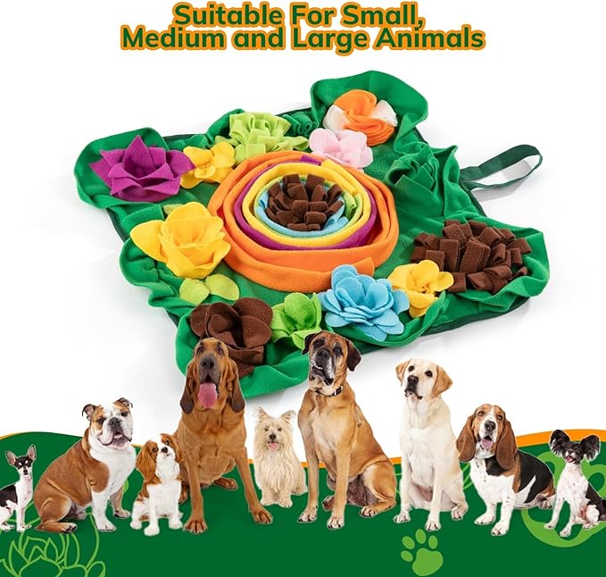 PUHOHUN Snuffle Mat for Dogs -Interactive Dog Toys to Keep Them Busy | Puppy Puzzle Slow Feeder Treat| Dog Lick Mat Enhancement