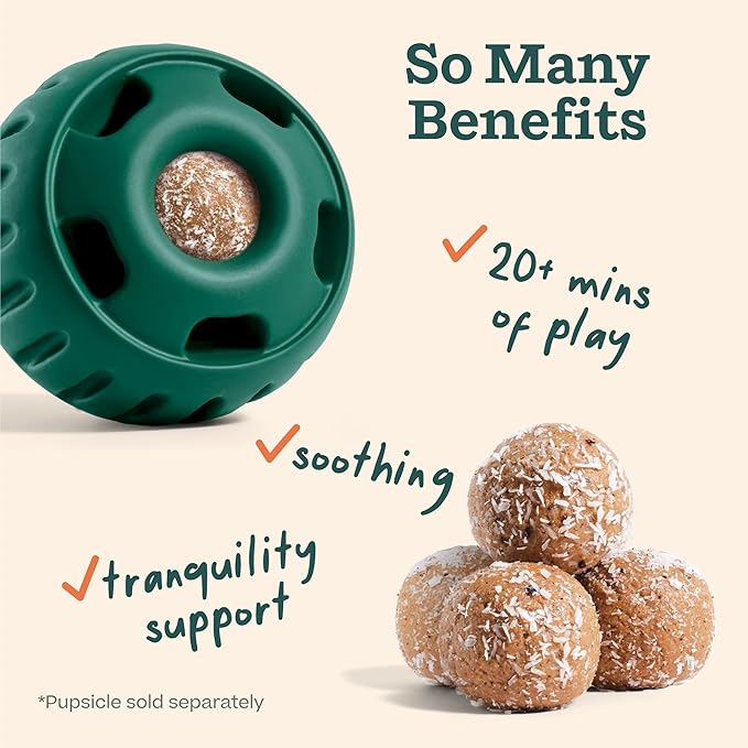 WOOF Pupsicle Refill Pops for Calming - Long-Lasting Refills for The Pupsicle Toy to Promote Calm - Calming Dog Treats - Magnesium for Dogs- Small Pops - 10 Count- 2 Pack