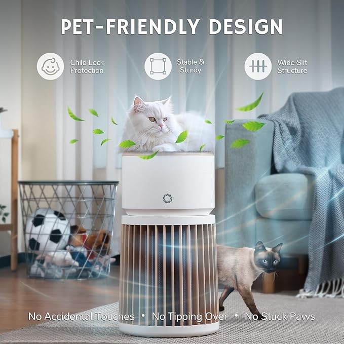 Airthereal H13 HEPA Air Purifier for Home Large Room up to 3500sq.ft, Air Cleaner with Washable Filter, Suitable for Odor, Dust, Smoke, Air Quality Sensor, AGH400