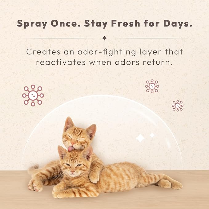 Pet Odor Eliminator Spray – Instantly Destroys Odors & Pet Smells by Innovated Ti-Oxy™. Non-toxic, Fragrance-free & Safe for Pets, Home Use. Works on Urine, Litter Boxes, Carpets -10oz