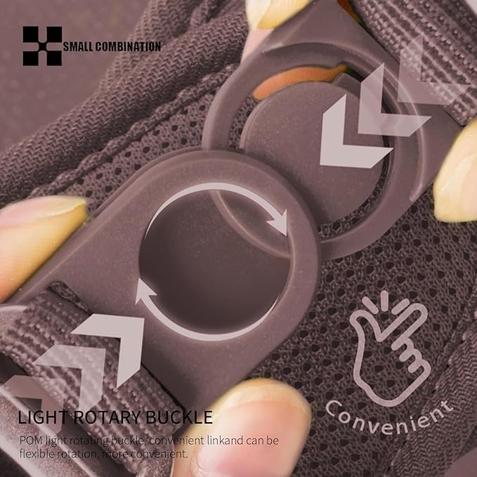 Adjustable Dog Harness with Leash, Reflective Mesh, No-Pull Design，Matching Lead Rope (Brown, S)