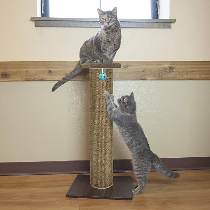 Kitty City Sisal Post Scratcher, Sisal Post (Brown)
