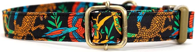 Personalized Dog Collar with Name and Phone Number Engraved,Adjustable Custom Puppy Collar,Organic Cotton Pet Collar for Small Medium Large Boy Girl Dogs