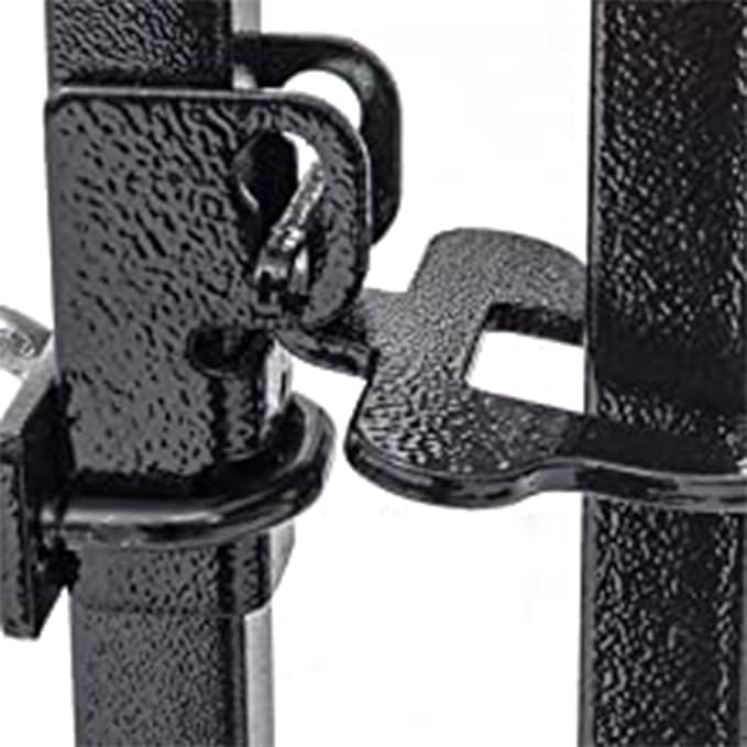 Lucky Dog 8ft x 4ft x 6ft Large Outdoor Dog Kennel Playpen Crate with Heavy Duty Welded Wire Frame and Waterproof Canopy Cover, Black (3 Pack)