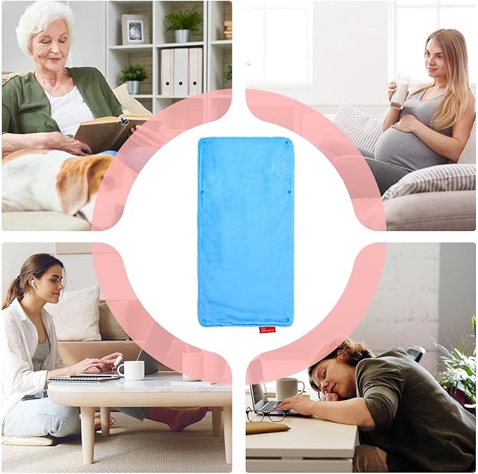 Pet Heating Pad, Dog Cat Pad for Warm Comfort, Rechargeable 23x11 Inch Waterproof Mat with Soft and Adjustable Temperature, Pet Accessory for Puppy Cats Small Dogs Women Men Kitten Cold Home