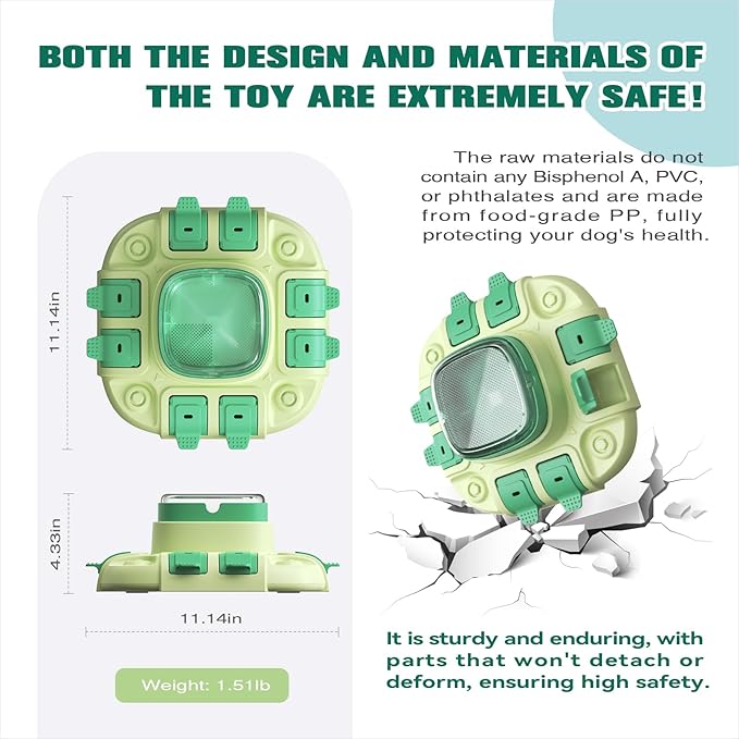 KADTC 2 Levels of Challenge Dog Puzzle Toy for Small/Medium/Large Dogs Treat Puzzles Feeder Food Dispenser Slow Enrichment Feeding Puppy Mental Stimulation Toys Brain Game Christmas & New Year Gift