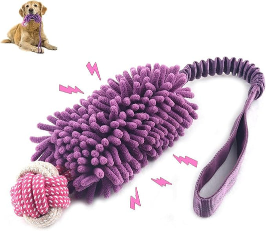 wodoca Dog Tug Toys for Aggressive Chewers, Interactive Dog Rope Toy, Tug of War Toys, Puppy Chew Toys Rope with Strong Squeak, Knots Cotton for Teeth Cleaning, Training Medium, Large Dogs