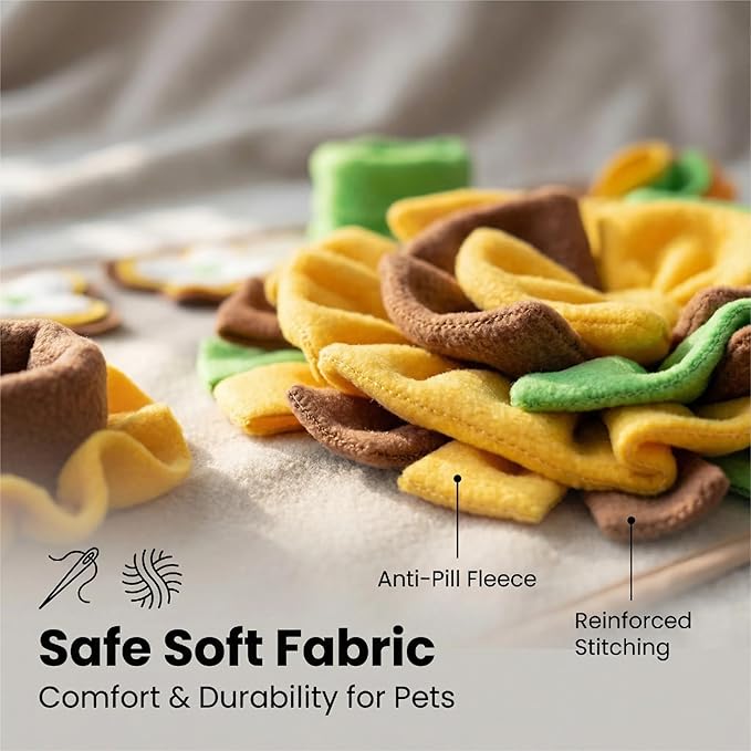 Sniffing Mat for Dogs,Pet Snuffle Mat,Nosework Feeding Mat Slow Feeder,Educational Food Storage Toys,Puppy Interactive Puzzle Food Mat,Food Storage Mat for Self-Entertainment,Easy to Clean, Durable