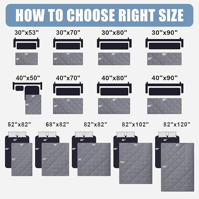 Smiry Waterproof Dog Bed Cover Pet Blanket, Soft Washable Dog Blanket for Furniture Bed Couch Sofa Reversible, Checkered (68"x82", Grey/Dark Grey)