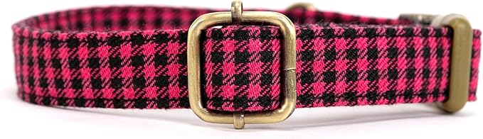 Personalized Dog Collar with Name and Phone Number Engraved,Adjustable Custom Puppy Collar,Organic Cotton Pet Collar for Small Medium Large Boy Girl Dogs