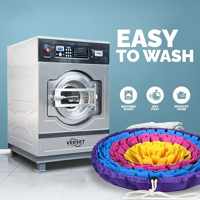 PET ARENA Snuffle Mat for Dogs - Adjustable Interactive Puzzle Toy for Large & Small Breed Slow Feeder for Mental Stimulation & Stress Relief Encourages Natural Foraging Ideal for Indoor & Outdoor Use