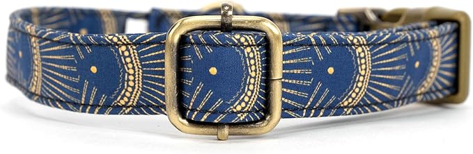 Personalized Dog Collar with Name and Phone Number Engraved,Adjustable Custom Puppy Collar,Organic Cotton Pet Collar for Small Medium Large Boy Girl Dogs