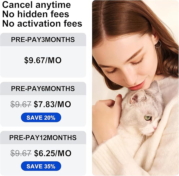 GPS Tracker for Dogs & Cats Pet GPS Location Tracker with Smart Alerts & Location History Geo-Fence Real-Time Waterproof iOS & Android Subscription Required