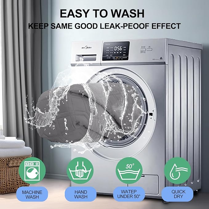 Smiry Waterproof Dog Blanket, 68x82 Inch Soft Pet Bed Cover Reversible, Washable Sofa Couch Furniture Protector for Small Medium Large Dog Puppy Cat, Geometric, Grey/Dark Grey