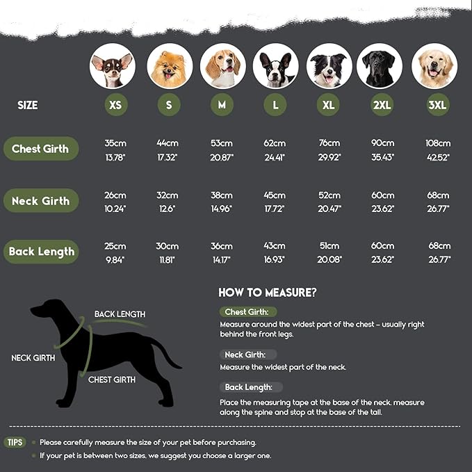 ASENKU Reflective Dog Coat with Built-in Harness, Windproof Fleece-Lined Dog Jacket for Small, Medium, Large Dogs, Warm Winter Vest with Turtleneck & Zipper (Green XL)