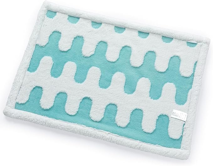 Waterproof Pet Blanket,Dog Bed Covers Small Throw for Puppy Cats Stylish Jacquard Pets Couch Sofa Furniture Protection Washable Reversible Covers (Blue Wave,XS)