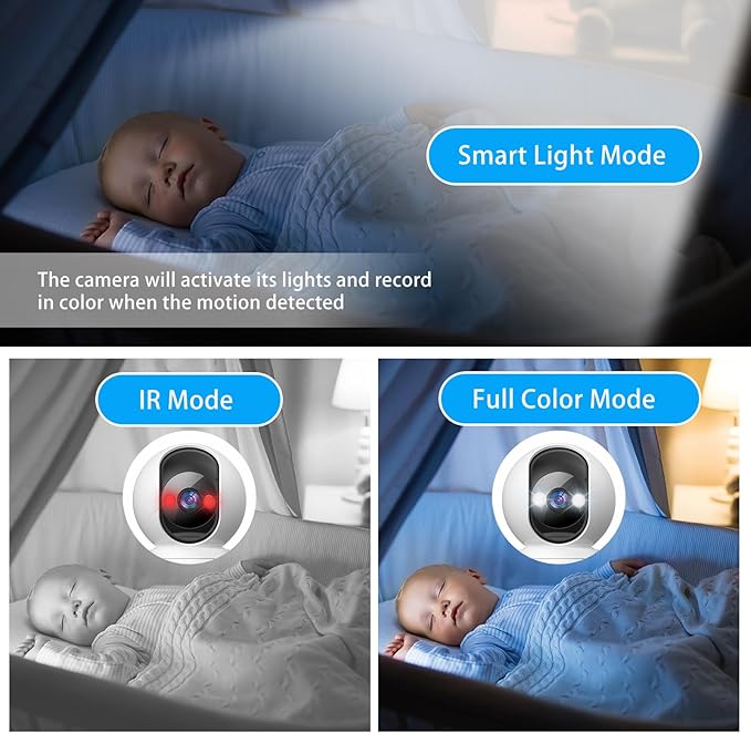 3MP Indoor Security Camera, 5G WiFi 360° Pan/Tilt Home Cameras for Baby Monitor/Pet/Elder/Kids/Bedroom, Auto-Focus and Zoom,Motion Tracking,2-Way Audio,Siren,3 Night Vision,Cloud&SD Card