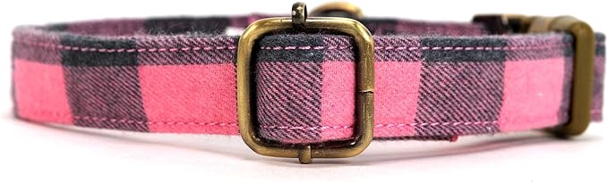 Personalized Dog Collar with Name and Phone Number Engraved,Adjustable Custom Puppy Collar,Organic Cotton Pet Collar for Small Medium Large Boy Girl Dogs