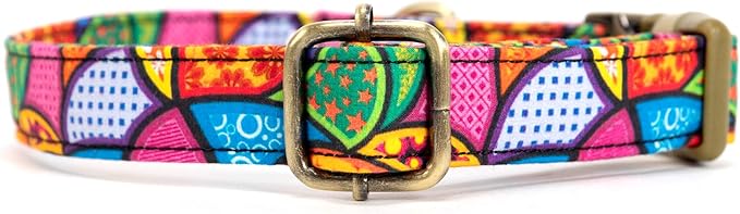 Personalized Dog Collar with Name and Phone Number Engraved,Adjustable Custom Puppy Collar,Organic Cotton Pet Collar for Small Medium Large Boy Girl Dogs