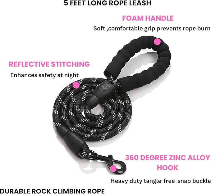 Dog Harness with Airtag Holder and Leash Set-Premium Oxford Breathable Material- Durable Reflective Airtag Dog Harness and Leash Set for Small, Medium, Large and X Large Dogs