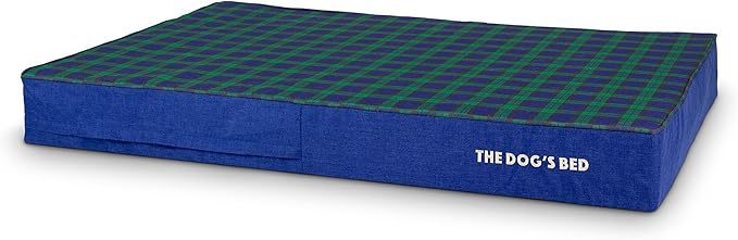 The Dog’s Bed Orthopedic Memory Foam Dog Bed XXL Black Watch Tartan, Pain Relief for Arthritis, Hip & Elbow Dysplasia, Post Surgery, Lameness Supportive, Waterproof Washable Cover, Veterinary Approved