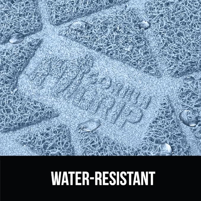 GORILLA GRIP Cat Litter Box Mat, 47x35, Water Resistant, US Designed Kitty Litter Trapping Mats, Easy to Clean, Scatter Control, Less Mess and Clean Floors, Kitten Supplies for Indoor Cats, Light Blue