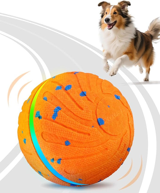 Smart Interactive Dog Balls, Automatic Moving Ball for Medium and Large Dogs, ETPU New Material, Motion Activated Rolling & Rotating Bouncy Toy for Dog Enrichment & Stimulation
