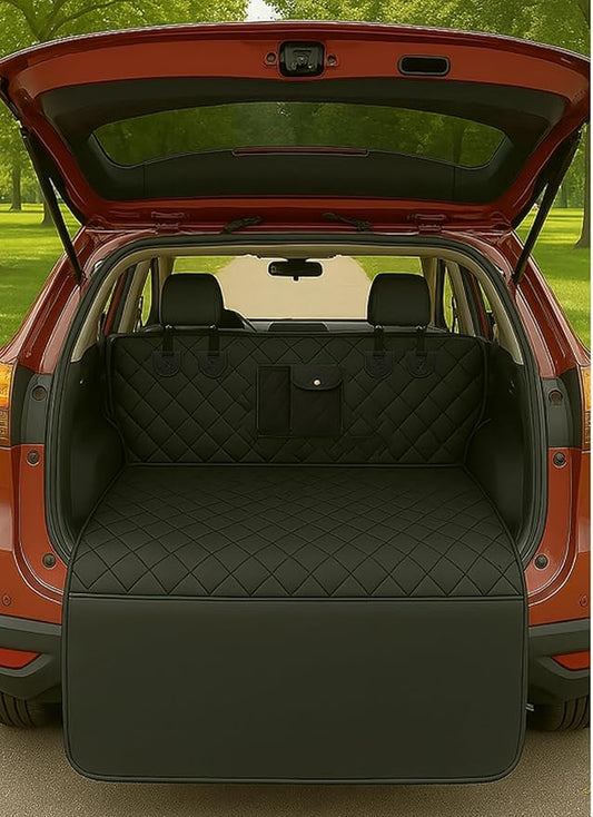 Universal Cargo Liner for SUV – Waterproof Dog Trunk Mat, Non-Slip Back Seat Protector, Car Bed Cover, Pet Barrier, Rear Liner Accessories for Trucks & Sedans, Universal Fit Trunk Cover