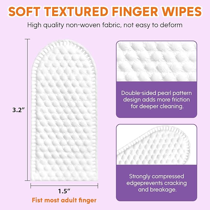 Dog Ear Cleaner Kit - Dog Ear Finger Wipes and Ear Cleaner Solution for Dogs and Cats, Gently Remove Ear Wax & Debris, Soothe Ear Itching, Deodorize, Pet Ear Wash with Aloe Vera & Witch Hazel