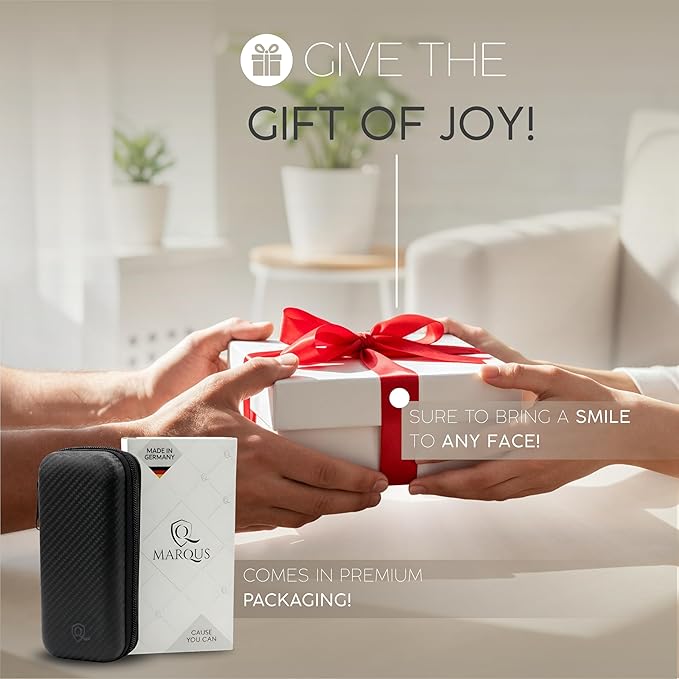 Manicure Set Solingen Made in Germany - 7 Piece Exclusive Finger & Toe Nail Clippers Kit for Women and Men in Vegan Leather Case, Color Carbon