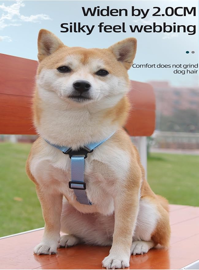 Dog Backpack Strap Leash,Dog Harness with Poop Bag Dispenser,Adjustable and Waterproof,Dog Hiking Backpack,Suitable for Travel and Daily Walks (Blue, S)