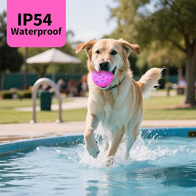 Smart Interactive Dog Toys, Activated Moving, Bouncing, Rotating Ball for Medium/Large Dogs, 2025 E-TPU Material, Motion-Activated Dog Ball to Keep Them Busy, IP54 Waterproof, Christmas Dog Gift