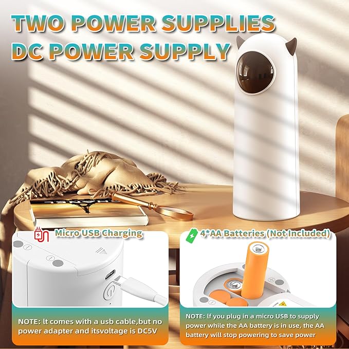 Laser Cat Toys for Indoor Cats, [2025 Newly Upgraded] Real Trajectory Motion Activated Cat Toy, Automatic Laser Pointer Interactive Automated Cat Toys for for Bored Indoor Adult Cats/Dogs/Kittenes