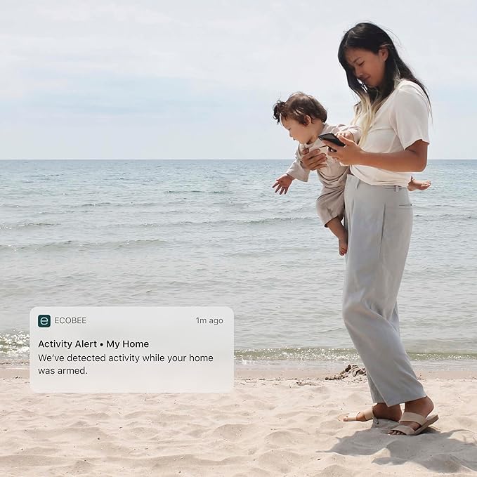 ecobee SmartCamera Smart Security Bundle with ecobee Smart Camera Indoor WiFi Security Camera and 2 Pack SmartSensor for Doors & Windows - Wifi Contact Sensor for Home Security, Energy Savings - Compatible with Smart Thermostats