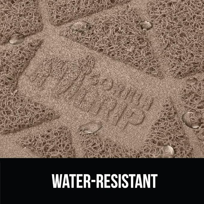 GORILLA GRIP Cat Litter Box Mat, 32x32, Water Resistant, US Designed Kitty Litter Trapping Mats, Easy to Clean, Scatter Control, Less Mess and Clean Floors, Kitten Supplies for Indoor Cats, Beige