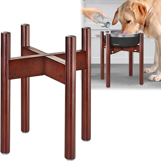 Stand for Dog Water/Food Bowl, Fountain or Feeder - Ideal for Large Dog Breeds - Adaptable Size with Lock - Bowls Not Included
