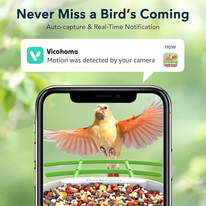 Smart Bird Feeder with Camera 2K Live Real-Time Alert AI Identify with 32G Card DIY Attachments Camera Bird Feeder Solar Powered Wireless Outdoor Birdwatching Gift for Birds Lover, Green